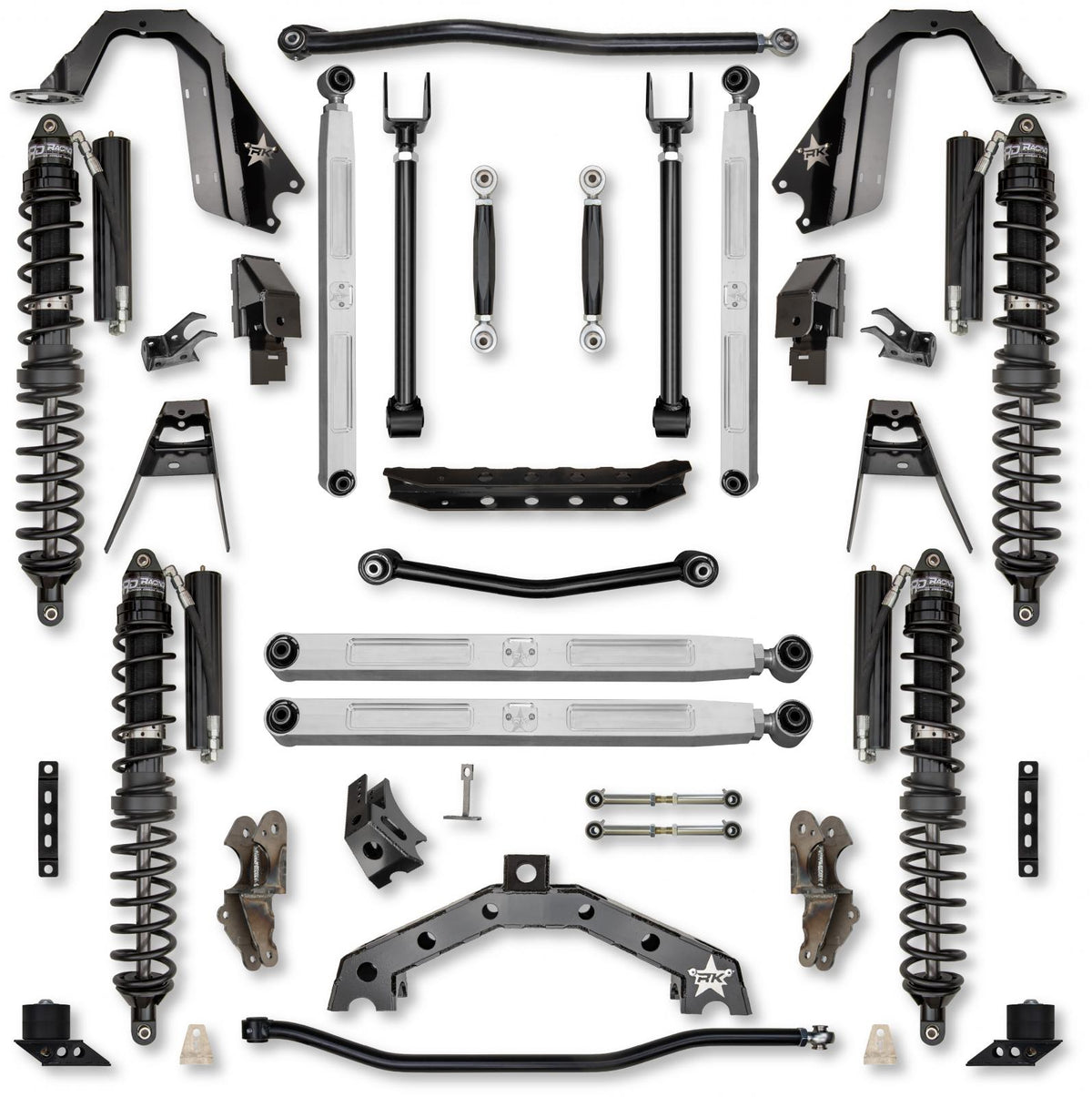 4.5 Inch T-REX Pro Elite Coilover No Limits Suspension System for Jeep Wrangler JLU 4XE Models Trail Runner System Stage 1 Rock Krawler