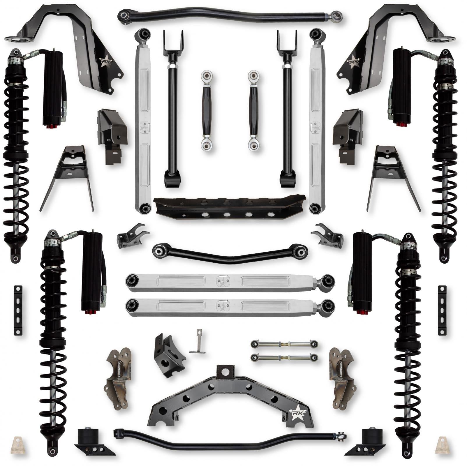 4.5 Inch T-REX Pro Elite Coilover No Limits Suspension System for Jeep Wrangler JLU 4XE Models Trail Runner System Stage 2 Rock Krawler