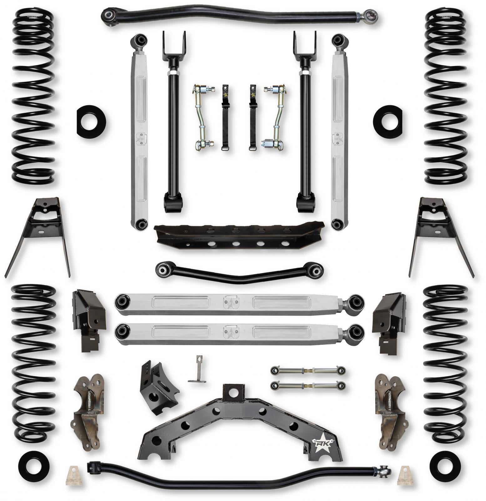 4.5 Inch T-REX Pro Elite Suspension System for Jeep Wrangler JL Gas Models With No Shocks Rock Krawler