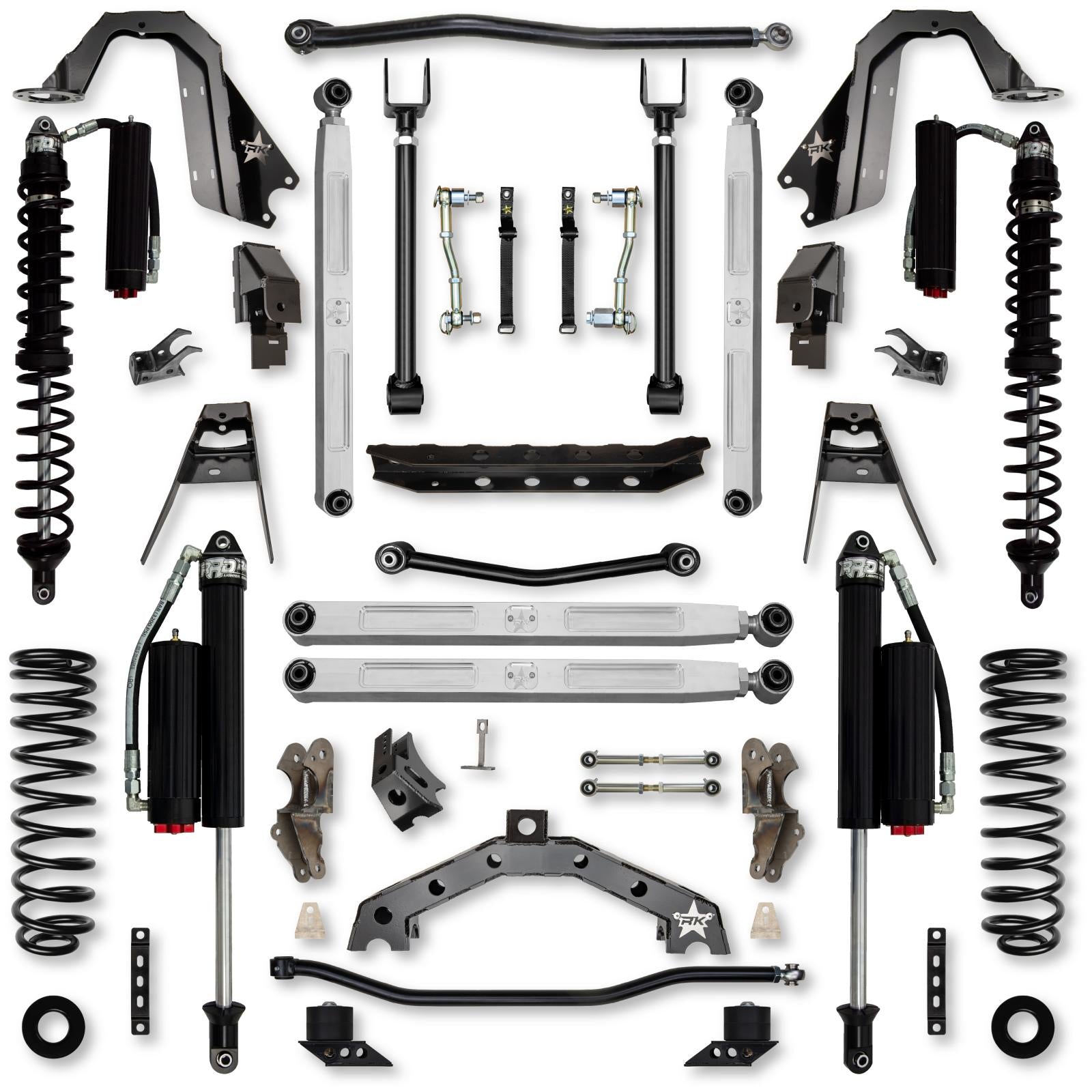 4.5 Inch T-REX Pro Elite Coilover Suspension System for Jeep Wrangler JL Gas Models Comp System Stage 2 Rock Krawler