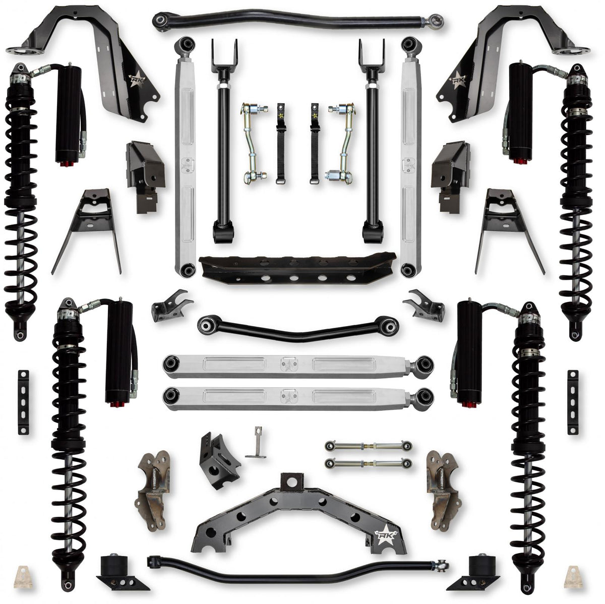 4.5 Inch T-REX Pro Elite Coilover Suspension System for Jeep Wrangler JL Gas Models Trail Runner System Stage 2 Rock Krawler