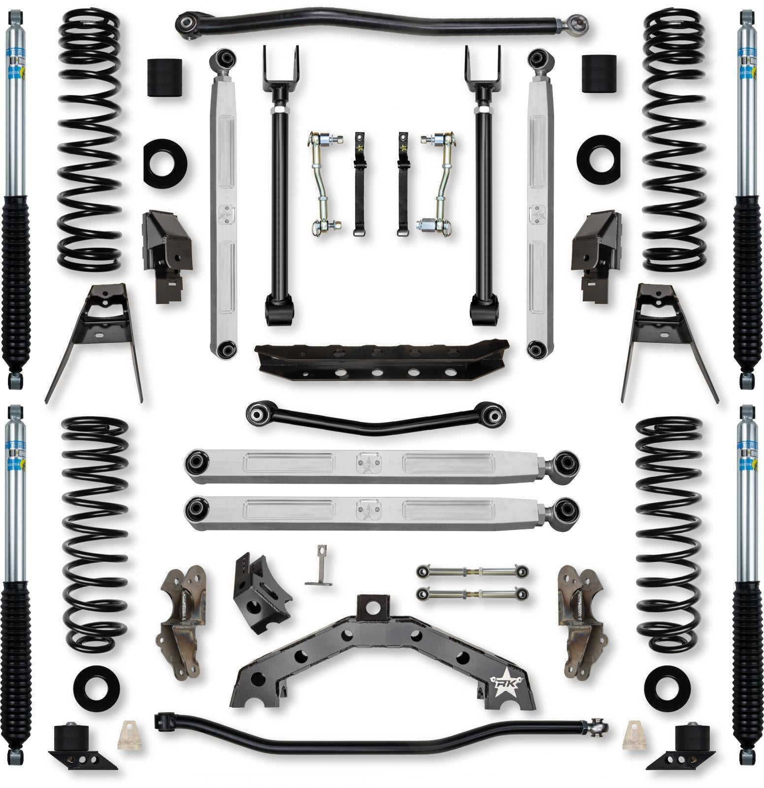 4.5 Inch T-REX Pro Elite Suspension System for Jeep Wrangler JLU 4XE Models With Bilstein Shocks Rock Krawler