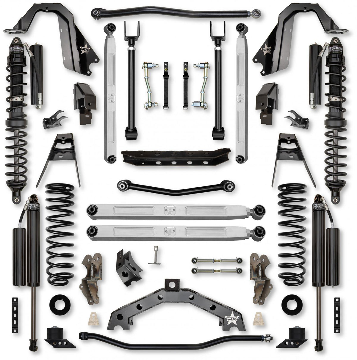 4.5 Inch T-REX Pro Elite Coilover Suspension System for Jeep Wrangler JLU 4XE Models Comp Stage 1 Rock Krawler