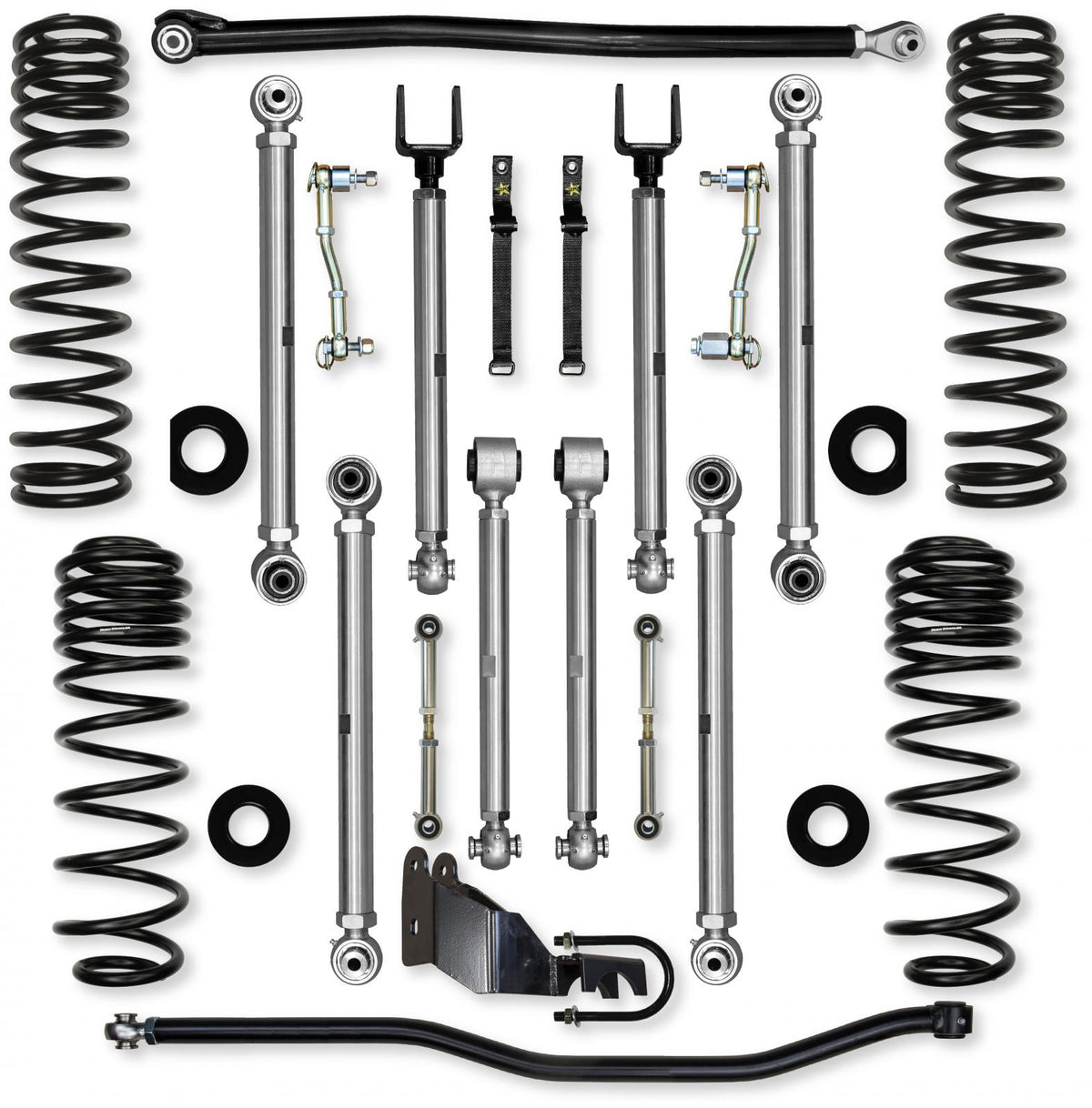 4.5 Inch X-Factor PRO Mid-Arm Suspension System for Jeep Wrangler JL Gas Models With No Shocks Rock Krawler