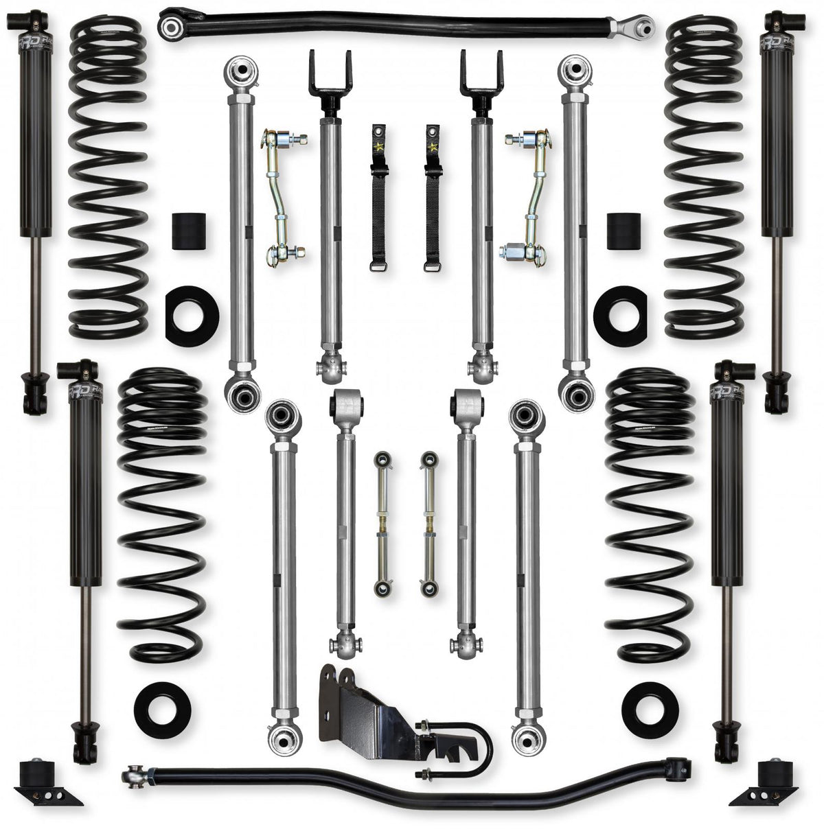 4.5 Inch X-Factor PRO Mid-Arm System for Jeep Wrangler JLU 4XE Models With IFP Shocks Rock Krawler