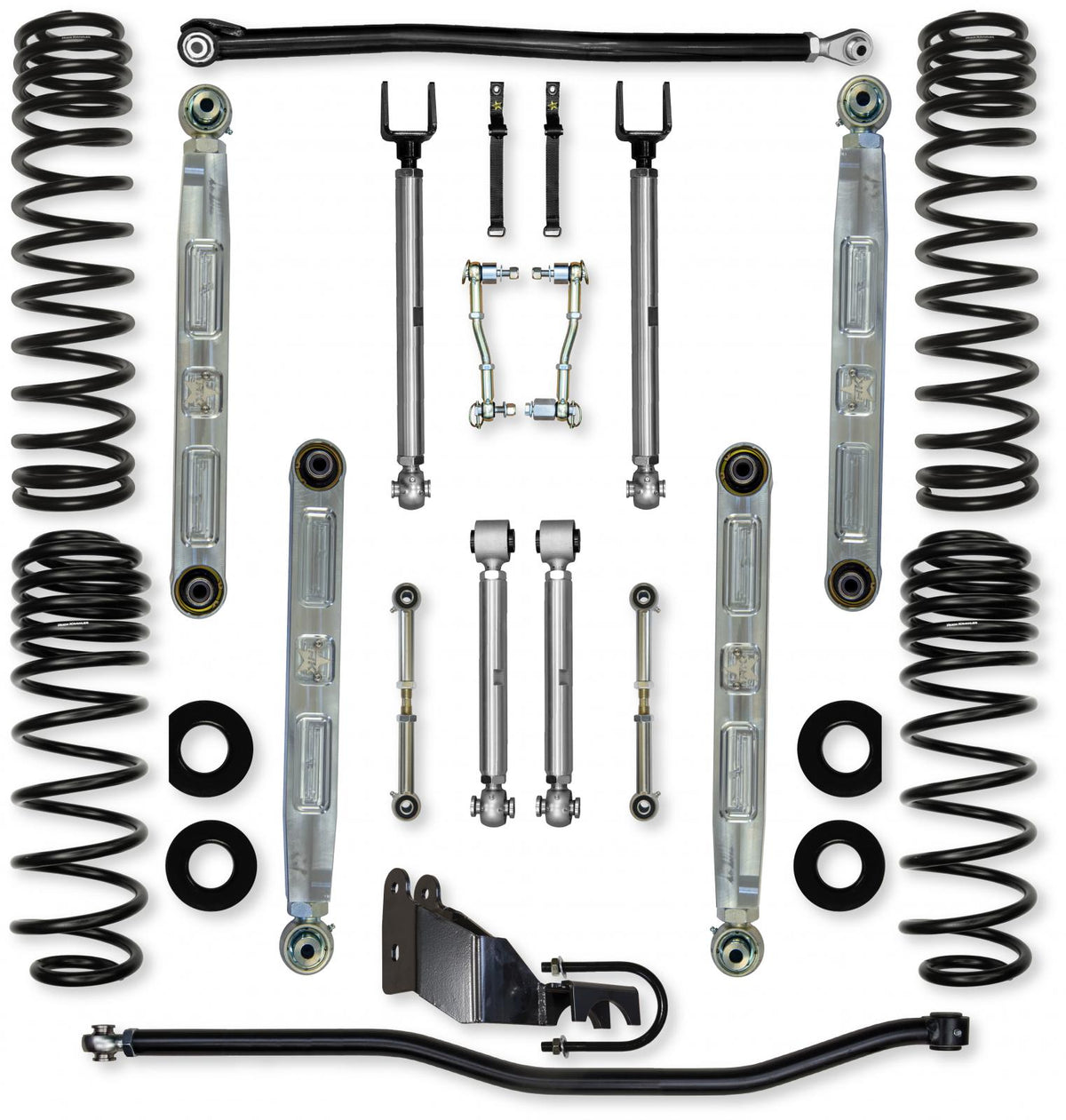 4.5 Inch X-Factor Pro Elite Mid-Arm Suspension System for Jeep Wrangler JL Gas Models With No Shocks Rock Krawler