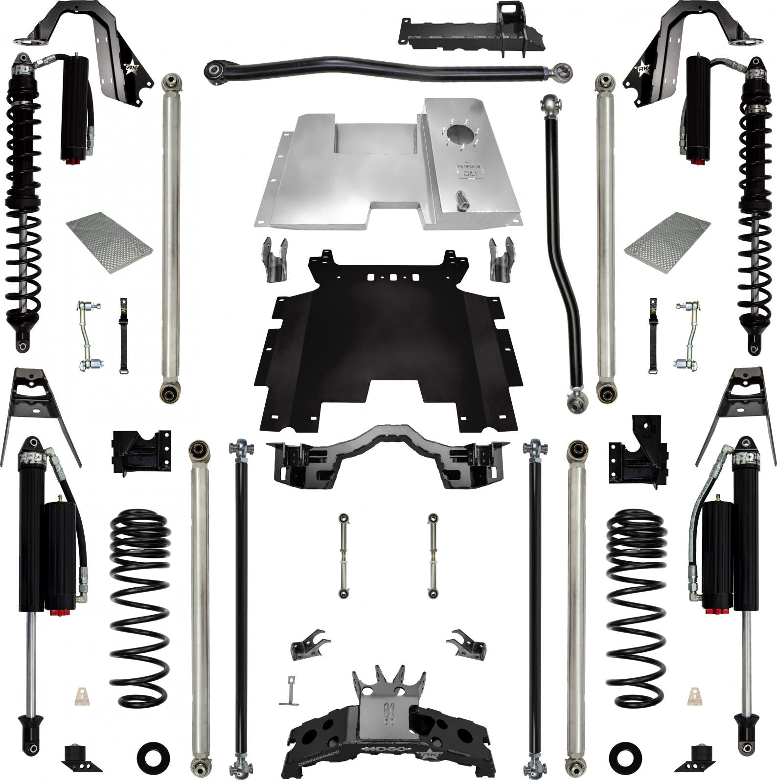 4.5 Inch Rockzilla Lite Coilover Long-Arm Suspension for Jeep Wrangler JLU Rock Krawler