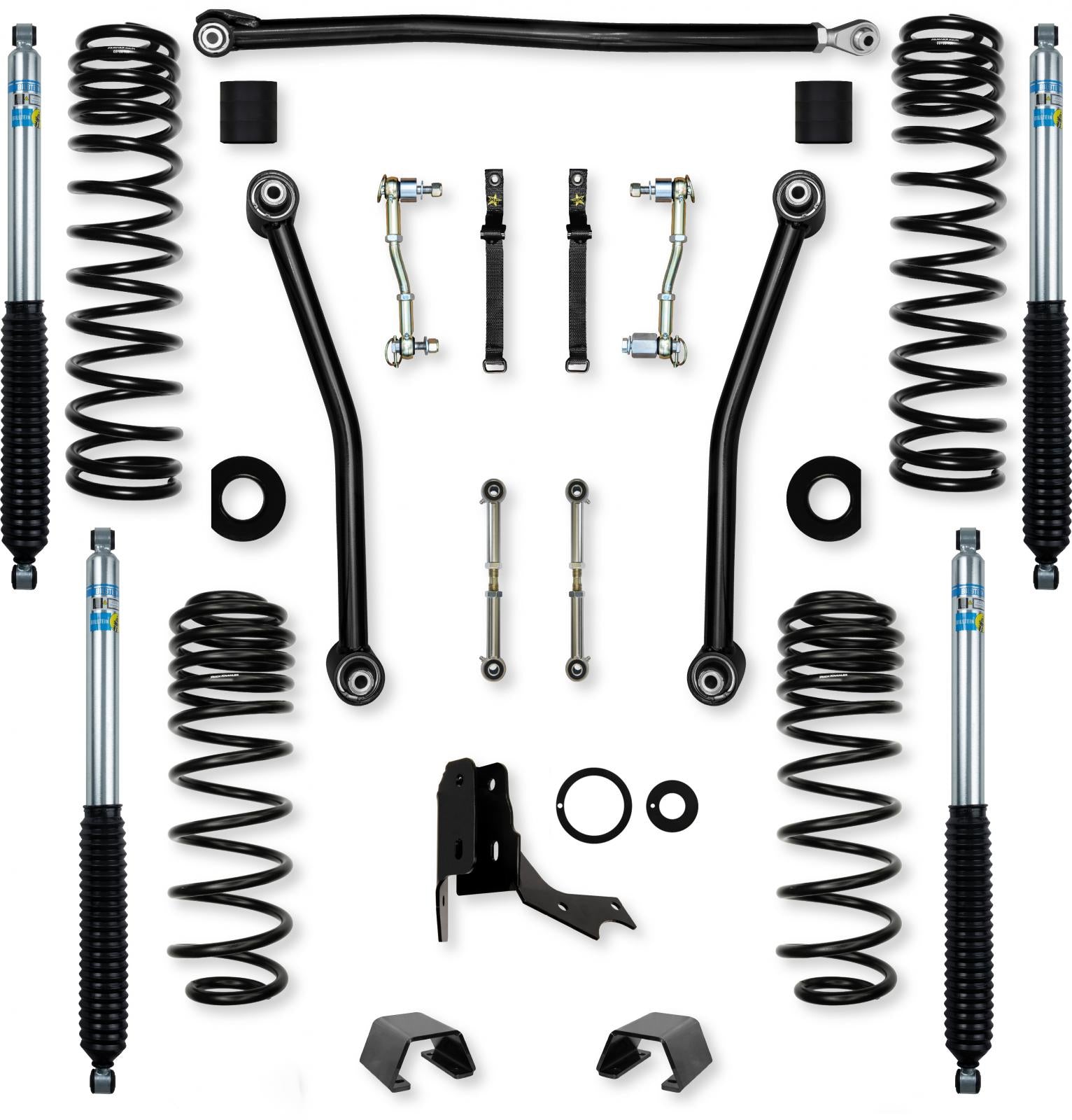 2.0 Inch Adventure Mid-Arm Suspension System for Jeep Gladiator JT Gas Models With Bilstein Shocks Rock Krawler