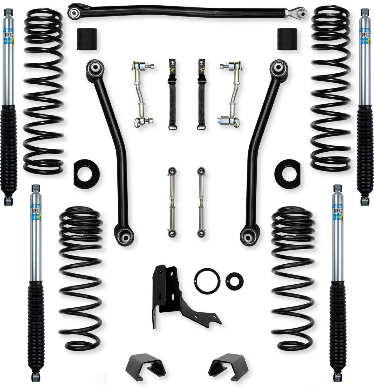 2.0 Inch Adventure Mid-Arm Suspension System for Jeep Gladiator JT Diesel Models With Bilstein Shocks Rock Krawler