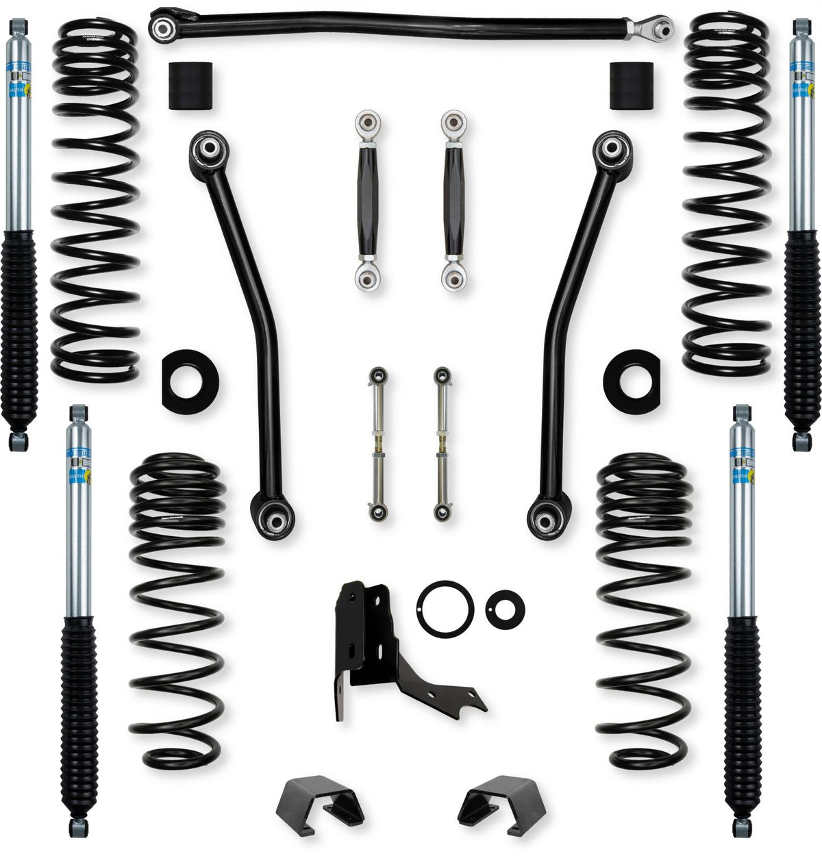 2.0 Inch Adventure No Limits Mid-Arm Suspension System for Jeep Gladiator JT Gas Models With Bilstein Shocks Rock Krawler