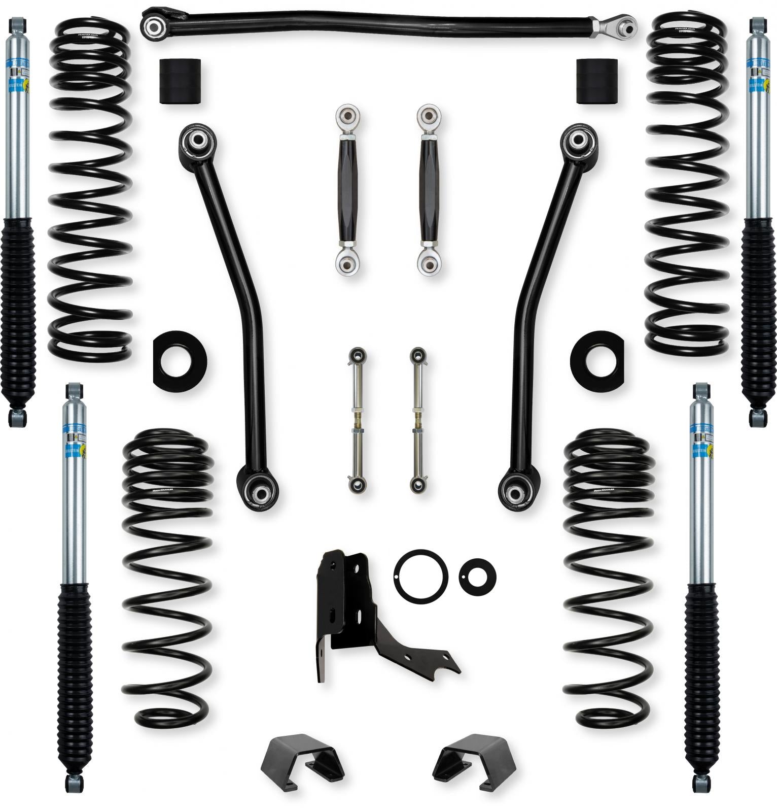2.0 Inch Adventure No Limits Mid-Arm Suspension System for Jeep Gladiator JT Diesel Models With Bilstein Shocks Rock Krawler