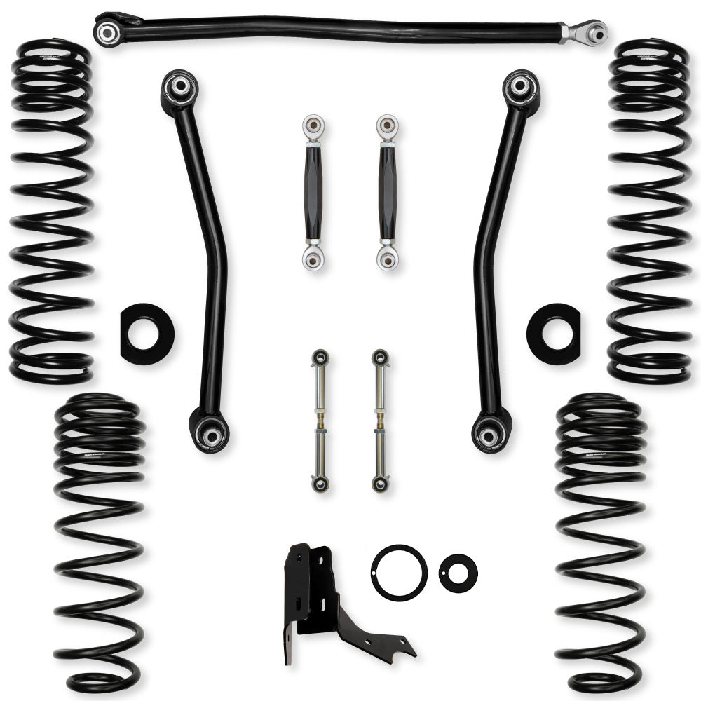 2.0 Inch Adventure No Limits Mid-Arm Suspension System for Jeep Gladiator JT Gas Models With No Shocks Rock Krawler