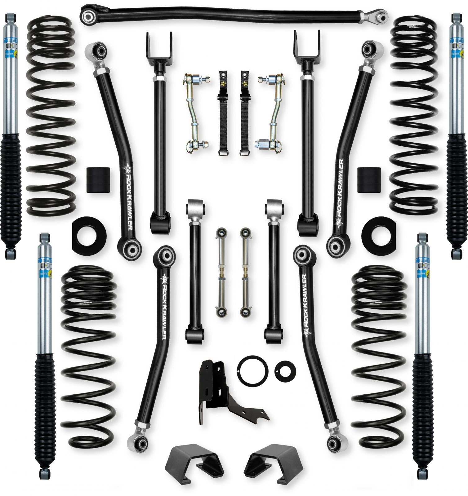 2.0 Inch Adventure X Mid-Arm Suspension System for Jeep Gladiator JT Diesel Models With Bilstein Shocks Rock Krawler