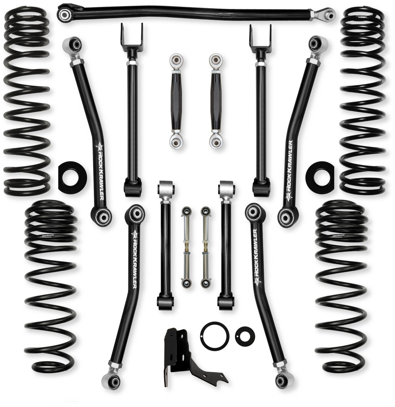 2.0 Inch Adventure X No Limits Mid-Arm Suspension System for Jeep Gladiator JT Diesel With No Shocks Rock Krawler