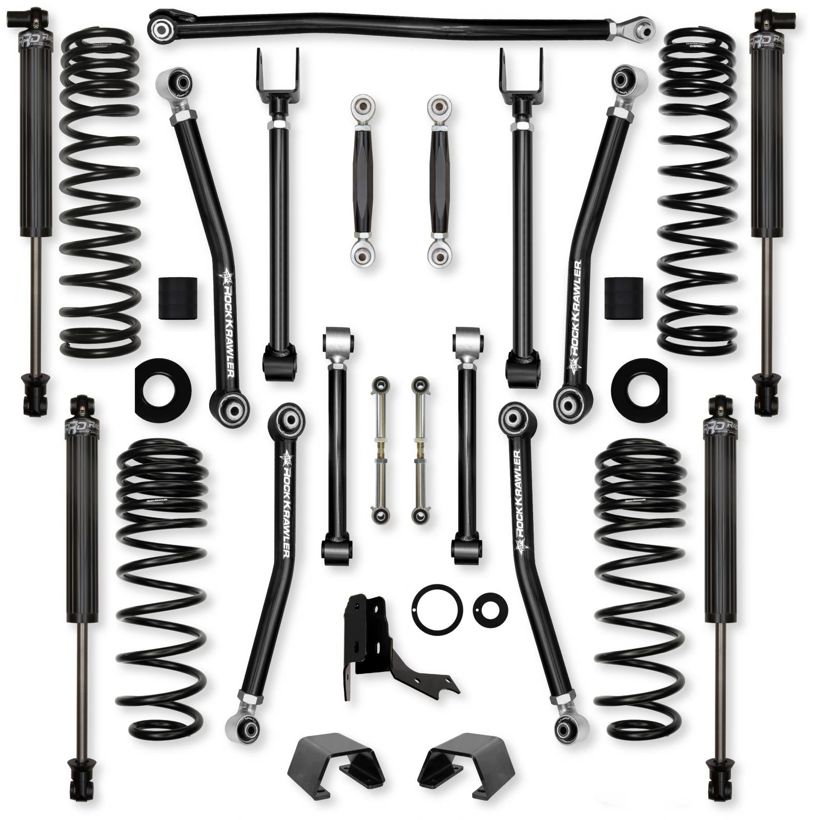 2.0 Inch Adventure X No Limits Mid-Arm Suspension System for Jeep Gladiator JT Diesel Only With IFP Shocks Rock Krawler