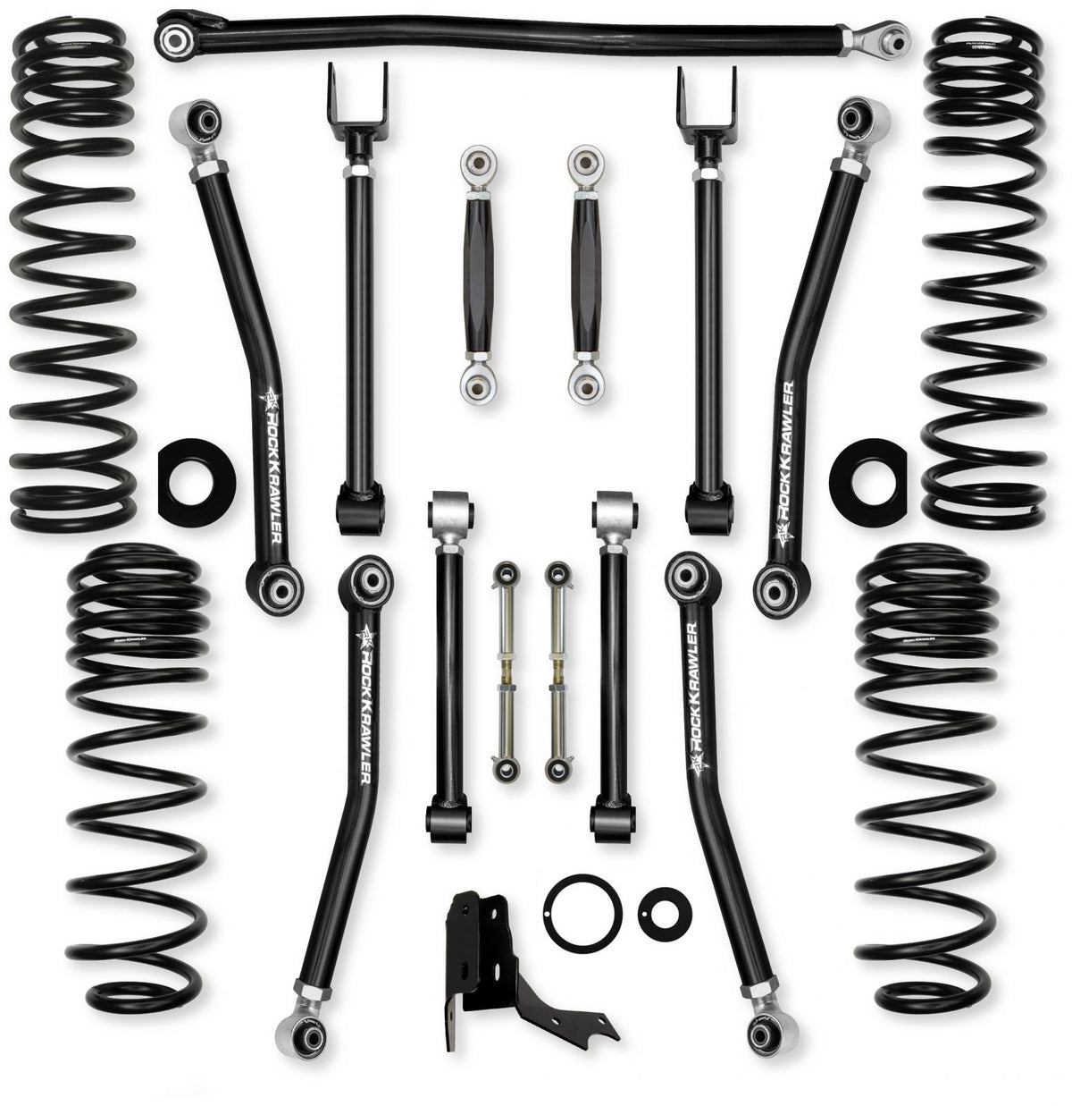 2.0 Inch Adventure X No Limits Mid-Arm Suspension System for Jeep Gladiator JT Gas Models With No Shocks Rock Krawler