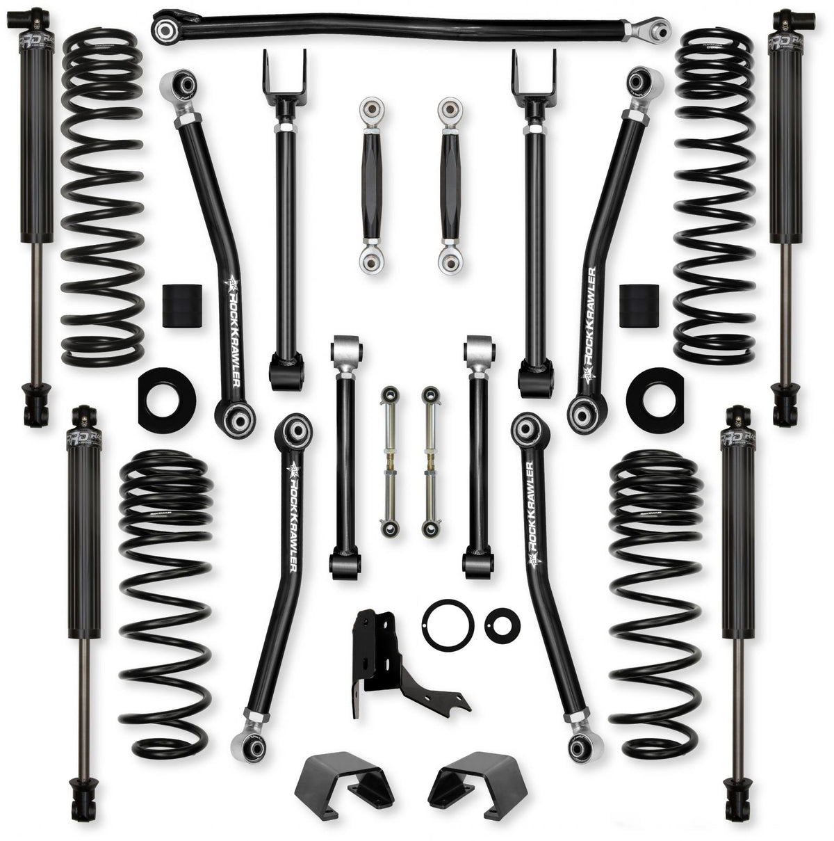 2.0 Inch Adventure X No Limits Mid-Arm Suspension System for Jeep Gladiator JT Rubicon Gas Models With IFP Shocks Rock Krawler