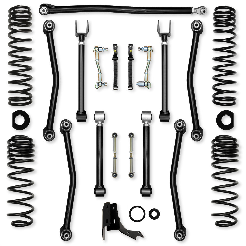 2.0 Inch Ultimate Adventure Mid-Arm Suspension System for Jeep Gladiator JT Diesel Models With No Shocks Rock Krawler