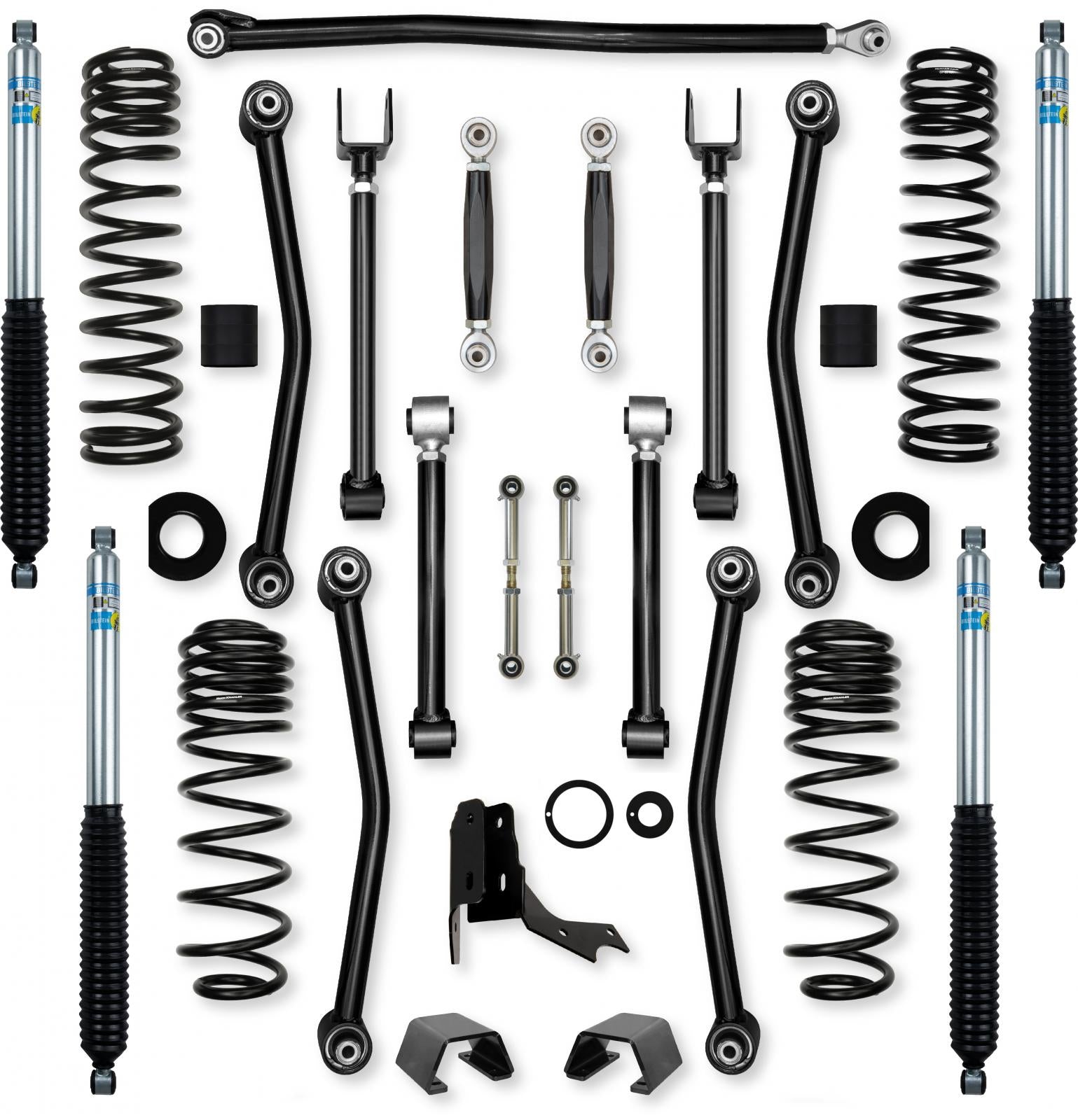 2.0 Inch Ultimate Adventure No Limits Mid-Arm Suspension System for Jeep Gladiator JT Diesel Models With Bilstein Shocks Rock Krawler