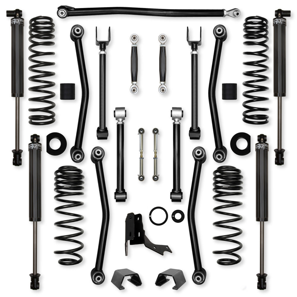 2.0 Inch Ultimate Adventure No Limits Mid-Arm Suspension System for 19-Present Gladiator JT Rubicon Only Gas Models With IFP Shocks Rock Krawler