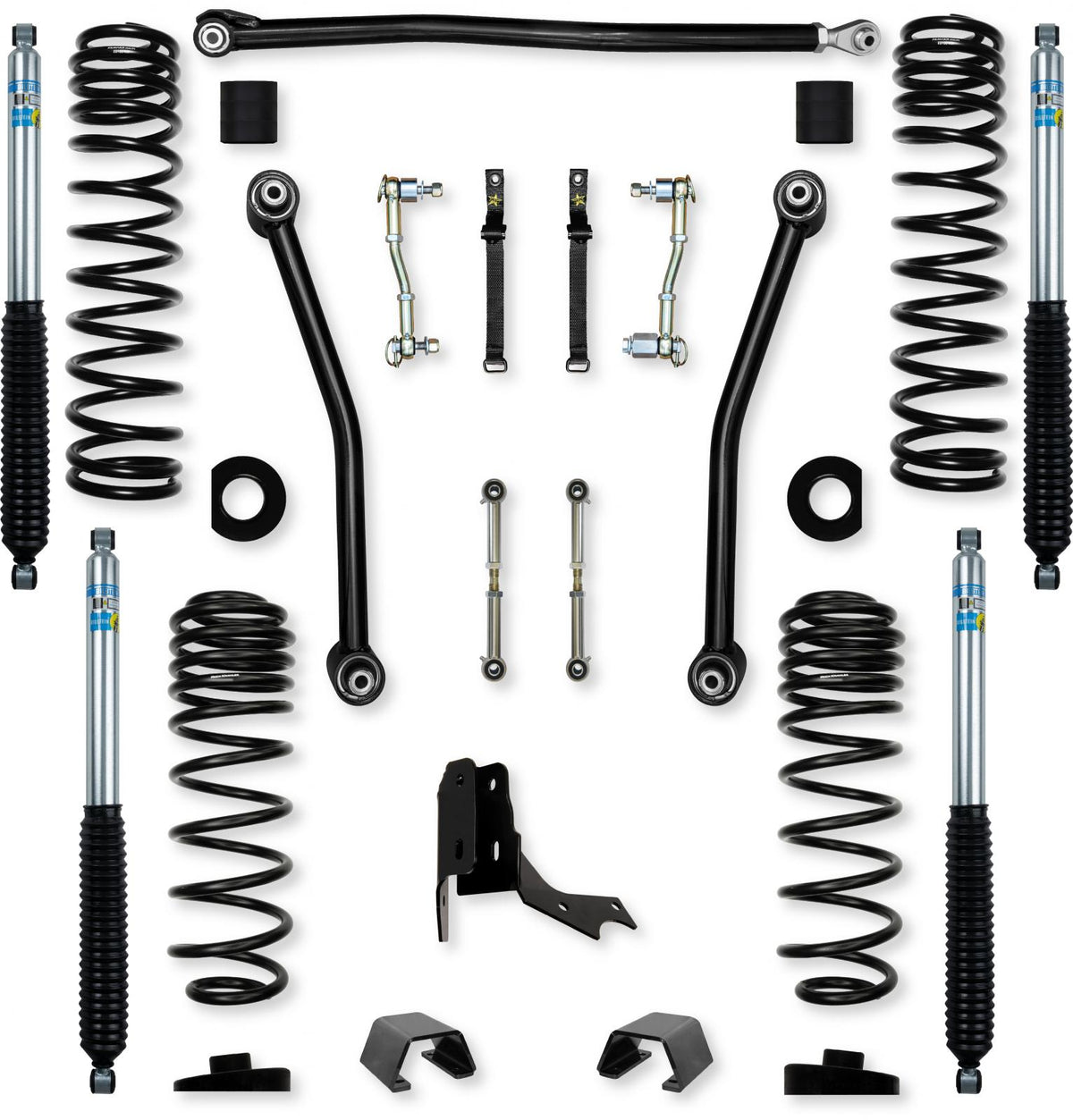 3.0 Inch Adventure Mid-Arm Suspension System for Jeep Gladiator JT Gas Models With Bilstein Shocks Rock Krawler