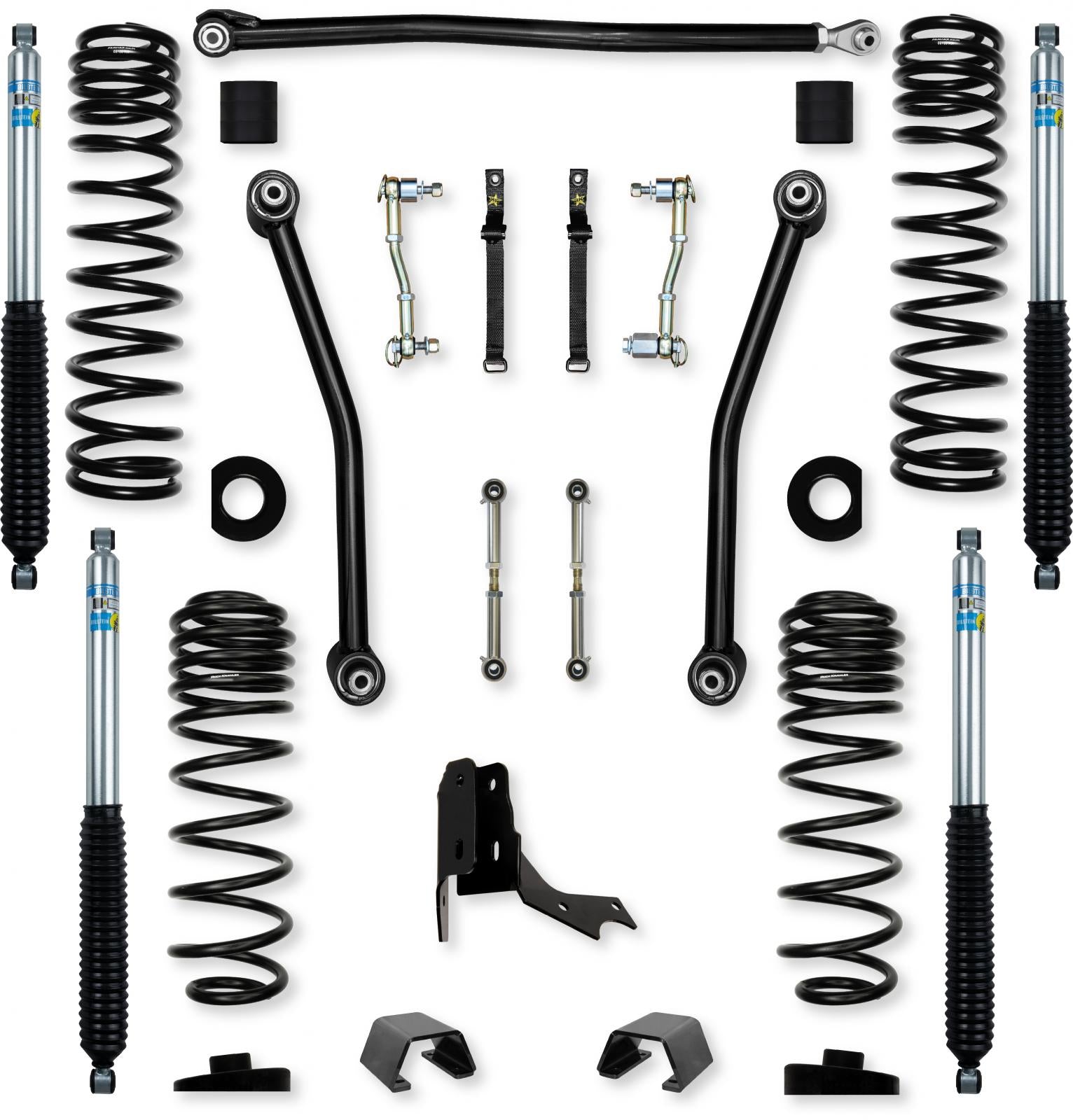 3.0 Inch Adventure Mid-Arm Suspension System for Jeep Gladiator JT Diesel Models With Bilstein Shocks Rock Krawler
