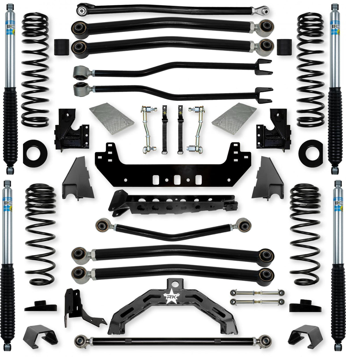3.0 Inch Adventure X2 Long-Arm Suspension System for Jeep Gladiator JT Gas Models With Bilstein Shocks Rock Krawler