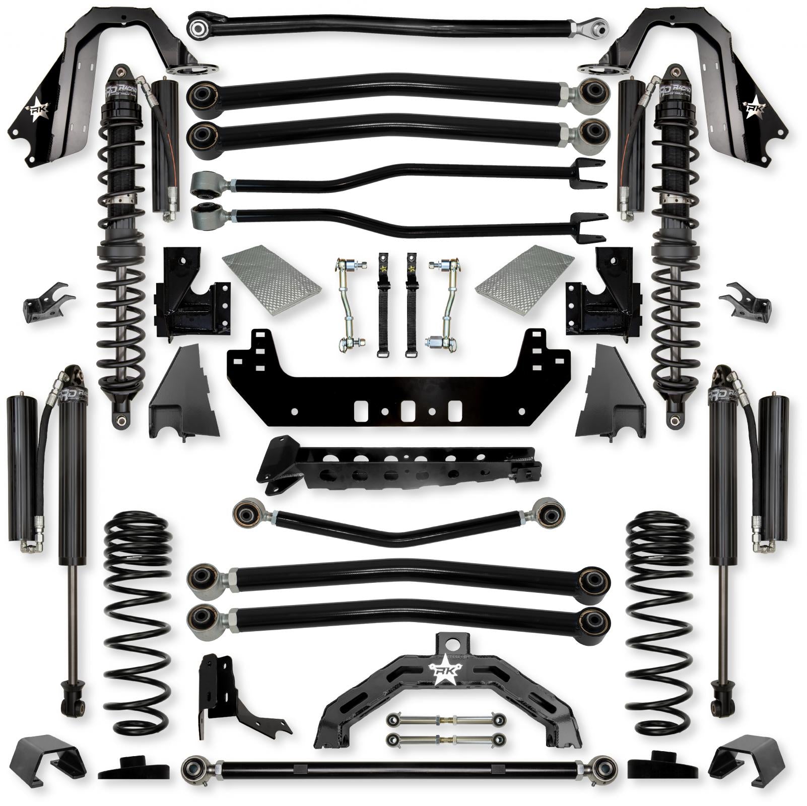 3.0 Inch Adventure X2 Coilover Long-Arm Suspension System for Jeep Gladiator JT Gas Models Comp Stage 1 Rock Krawler