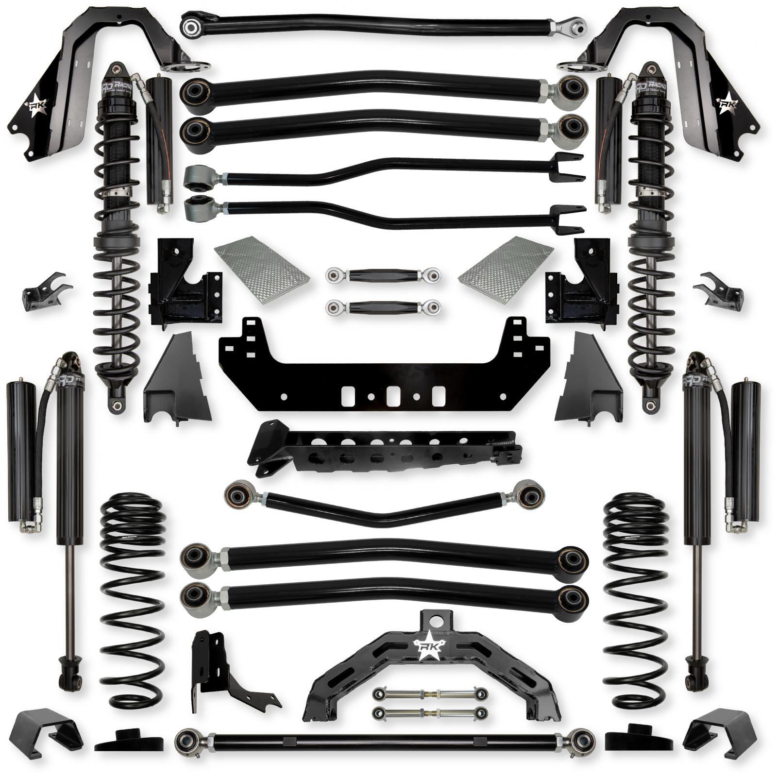 3.0 Inch Adventure X2 Coilover No Limits Long-Arm Suspension System for Jeep Gladiator JT Diesel Models Comp Stage 1 Rock Krawler