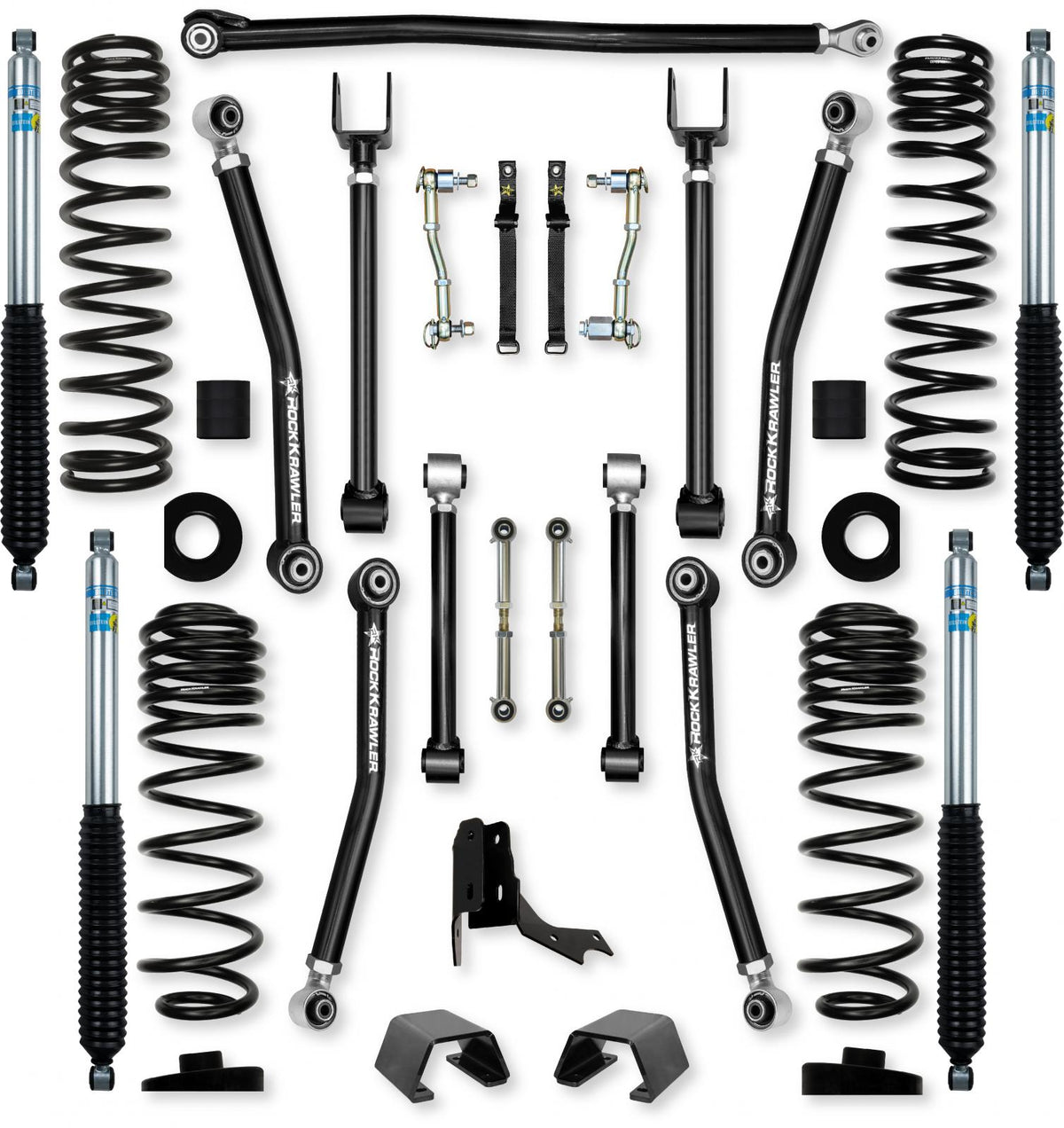 3.0 Inch Adventure X Mid-Arm Suspension System for Jeep Gladiator JT Gas Models With Bilstein Shocks Rock Krawler
