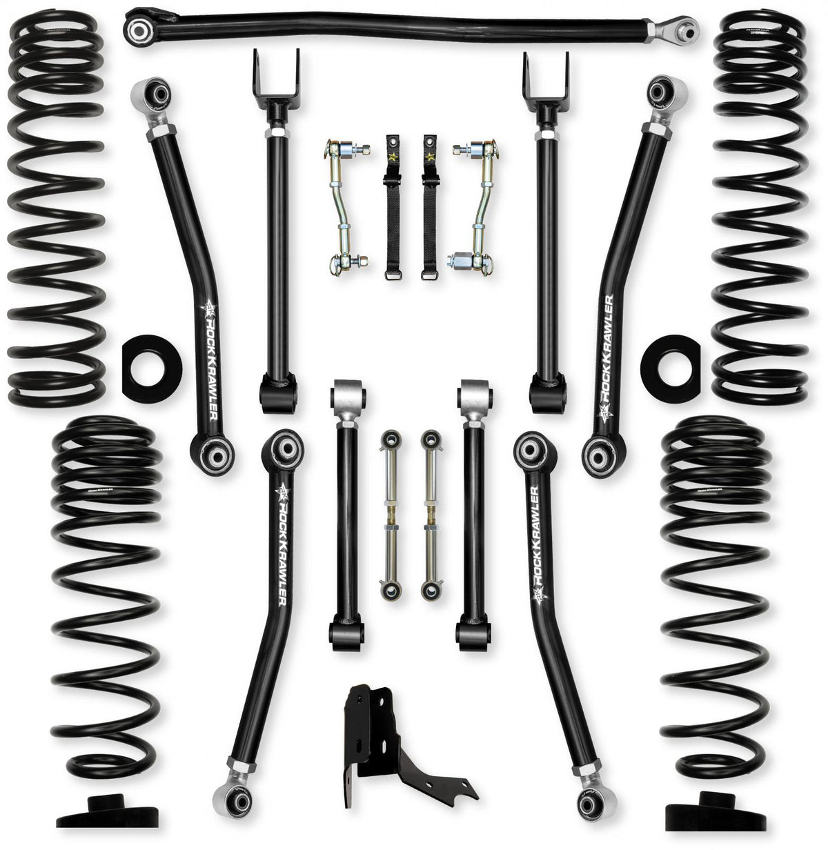 3.0 Inch Adventure X Mid-Arm System for Jeep Gladiator JT Diesel Models With No Shocks Rock Krawler