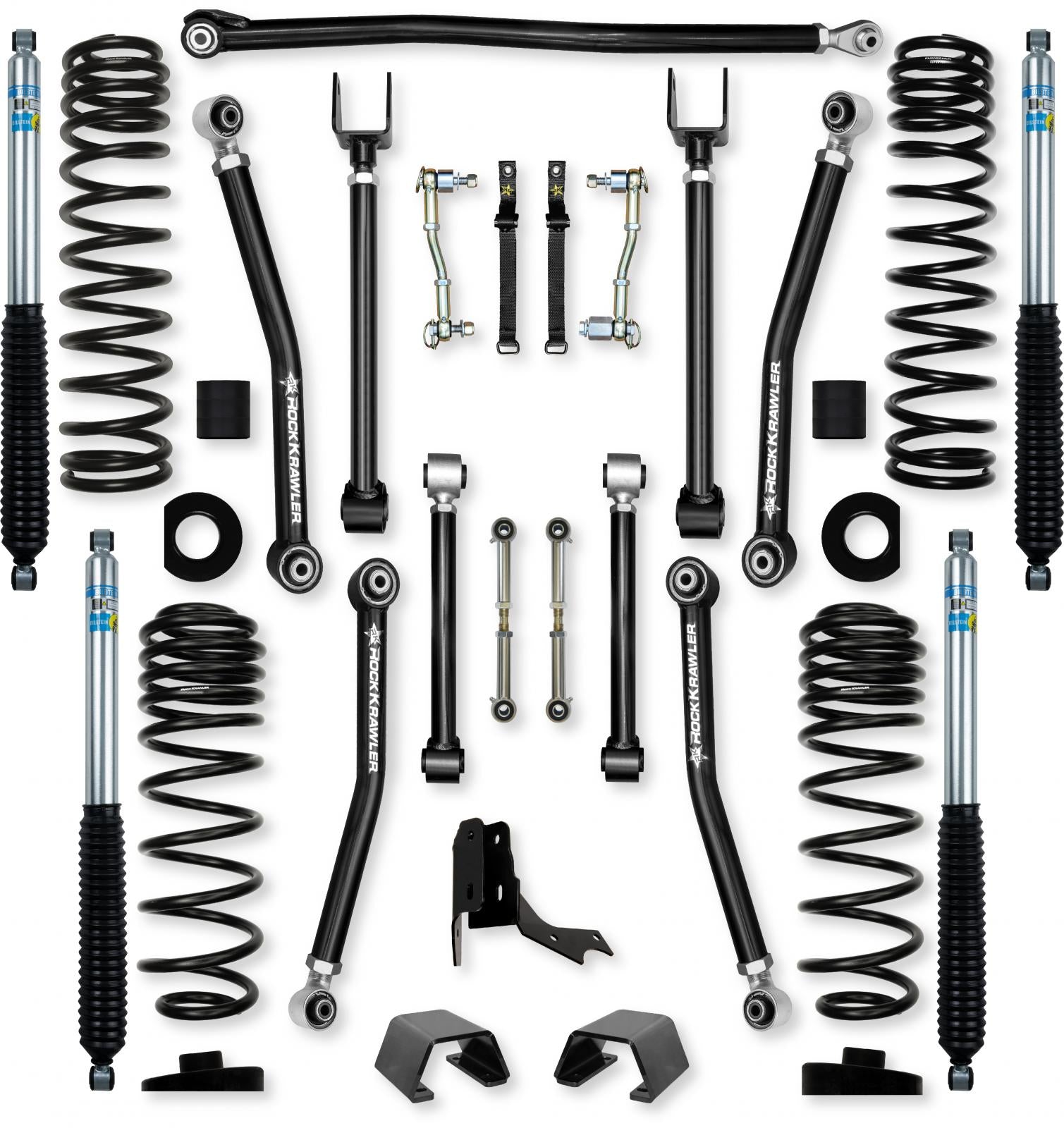 3.0 Inch Adventure X Mid-Arm System for Jeep Gladiator JT Diesel Models With Bilstein Shocks Rock Krawler