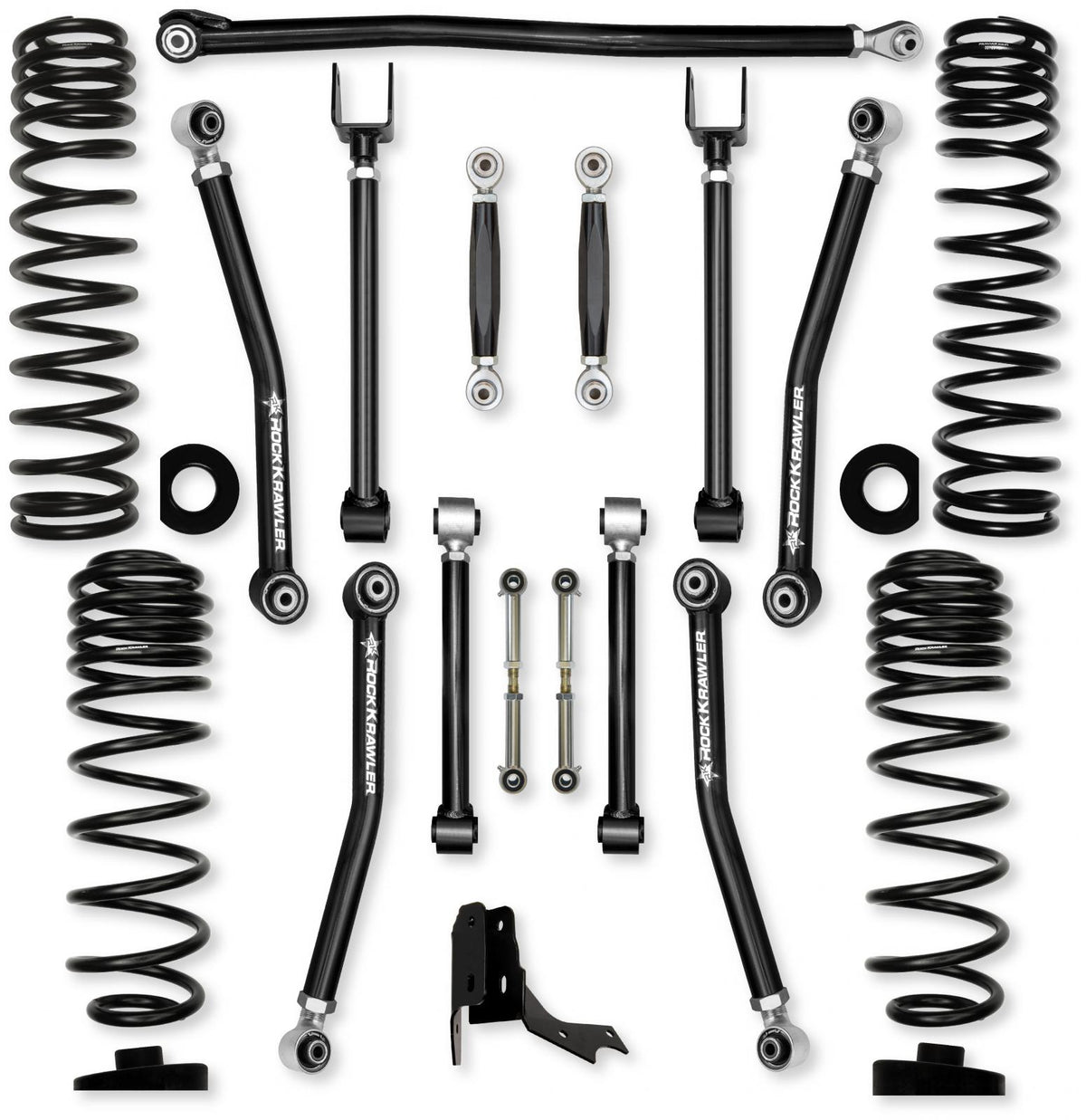 3.0 Inch Adventure X No Limits Mid-Arm Suspension System for Jeep Gladiator JT Rubicon Diesel Models With No Shocks Rock Krawler
