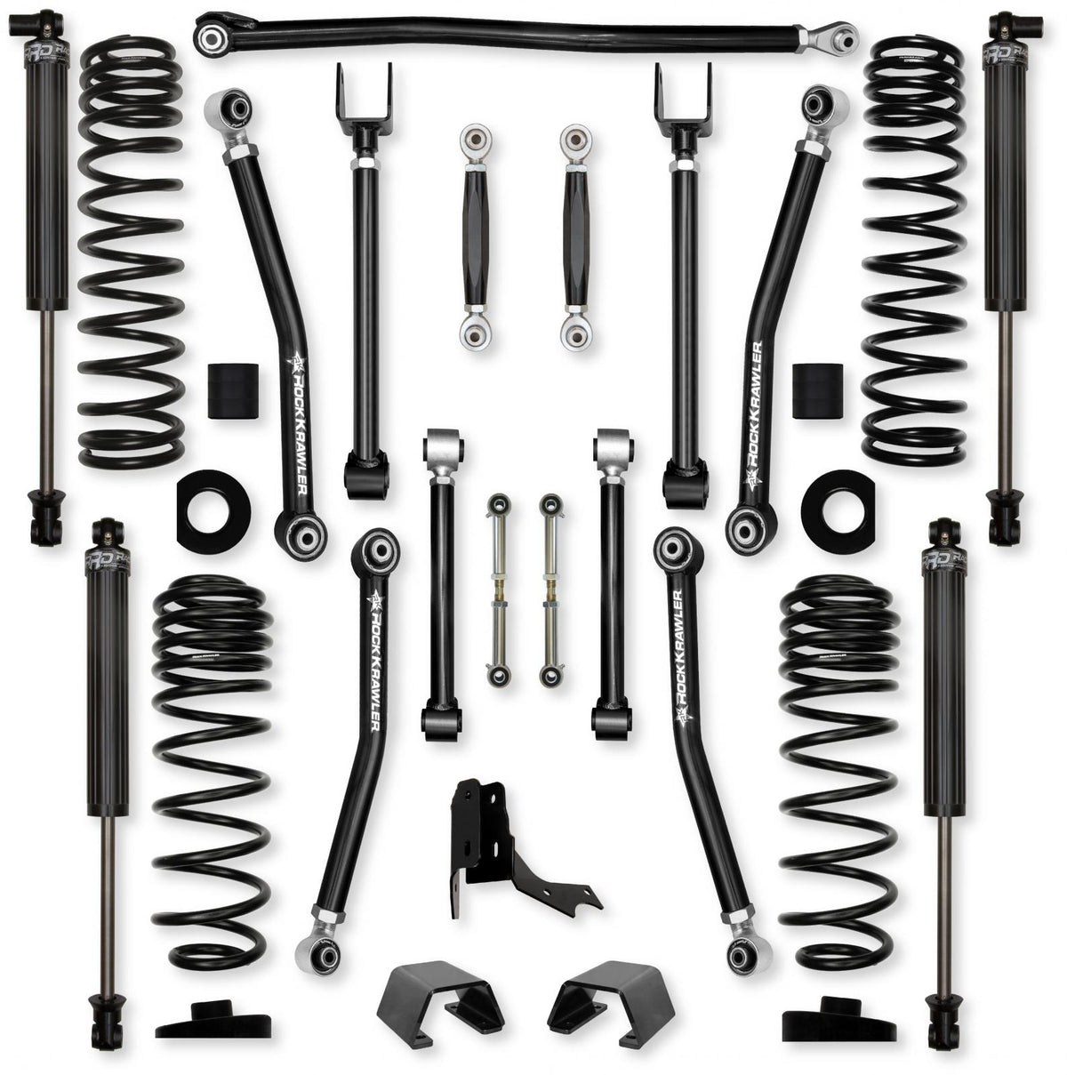 3.0 Inch Adventure X No Limits Mid-Arm Suspension System for Jeep Gladiator JT Rubicon Diesel Models With IFP Shocks Rock Krawler
