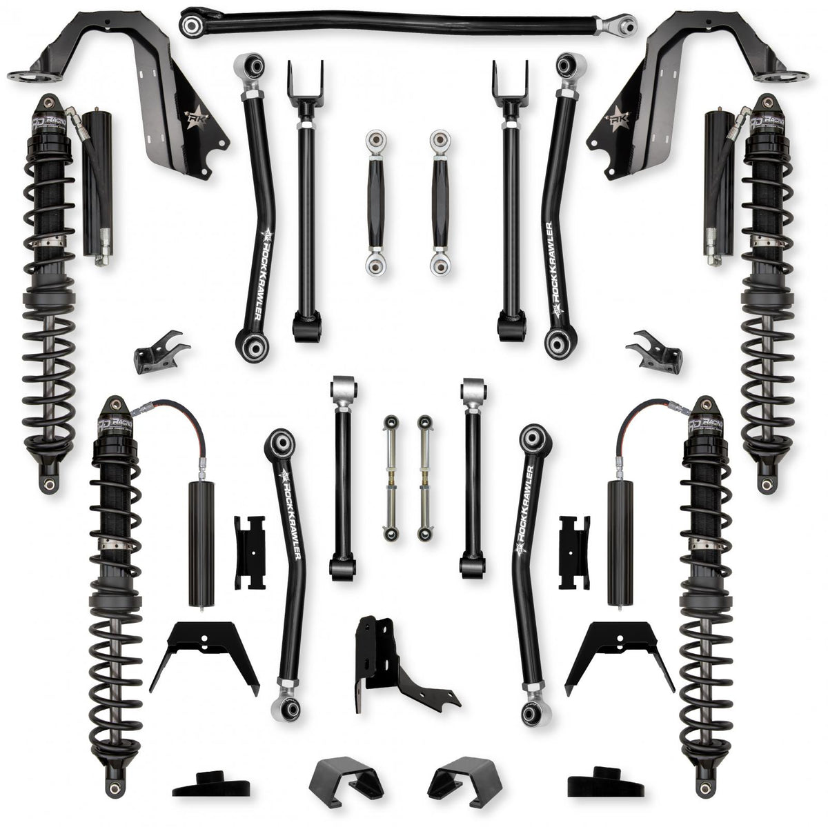 3.0 Inch Adventure X Coilover No Limits Mid-Arm Suspension System for Jeep Gladiator JT Diesel Models Trail Runner System Stage 1 Rock Krawler