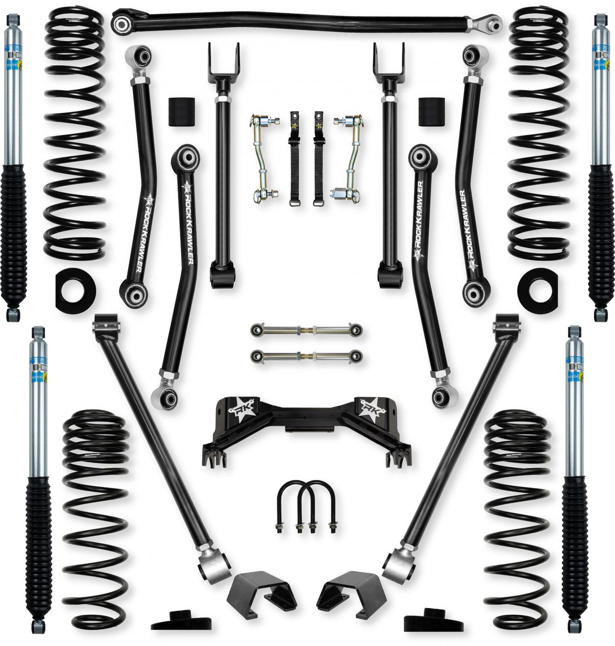 3.0 Inch Adventure X Pro Mid-Arm System for Jeep Gladiator JT Gas Models With Bilstein Shocks Rock Krawler