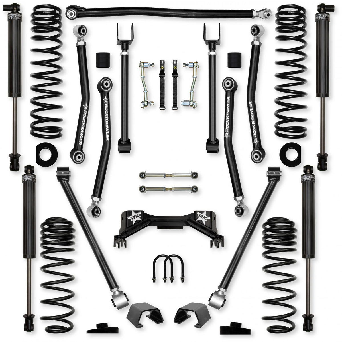 3.0 Inch Adventure X Pro Mid-Arm System for Jeep Gladiator JT Gas Models With IFP Shocks Rock Krawler