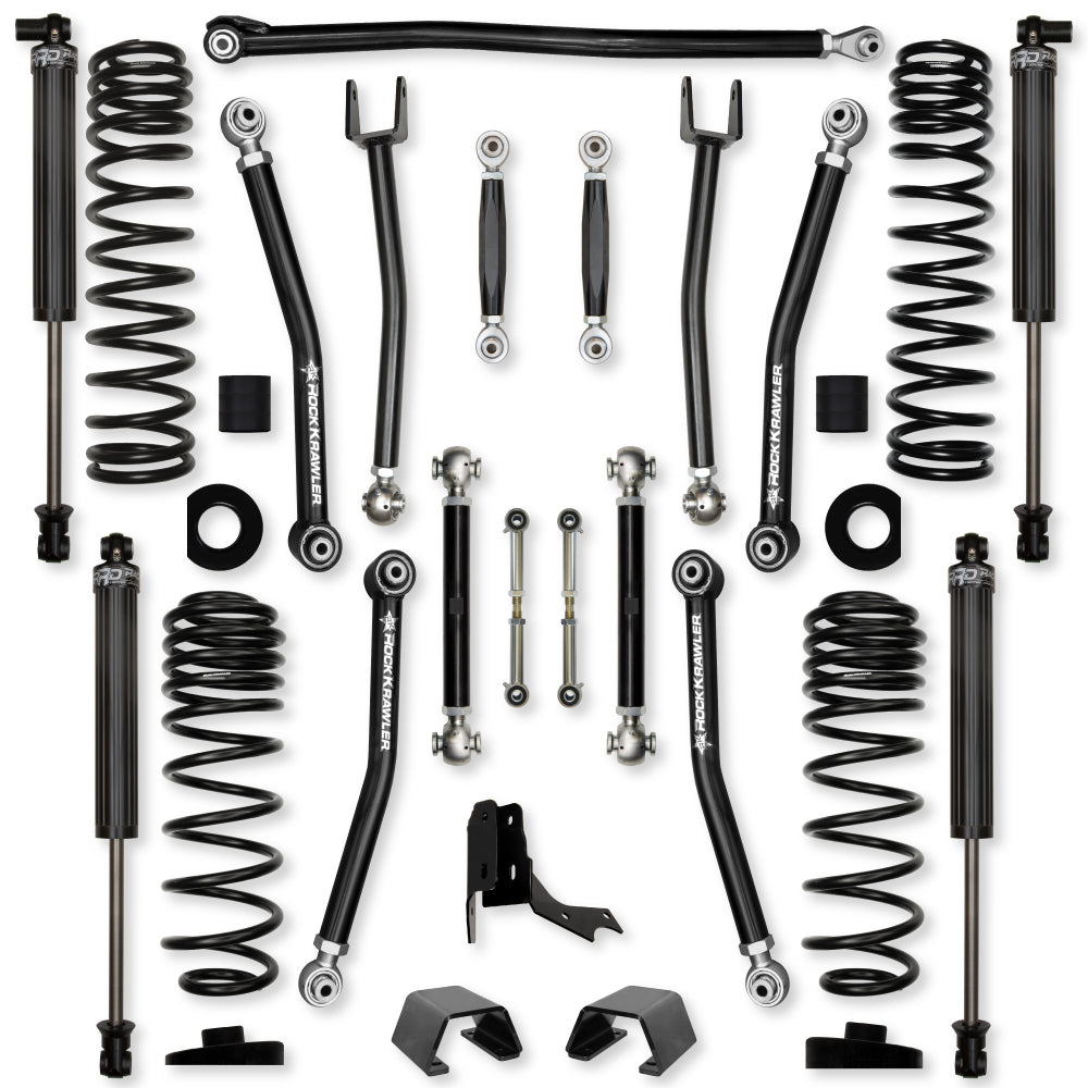 3.0 Inch X-Factor No Limits Mid-Arm System for Jeep Gladiator JT Rubicon Diesel Models With IFP Shocks Rock Krawler