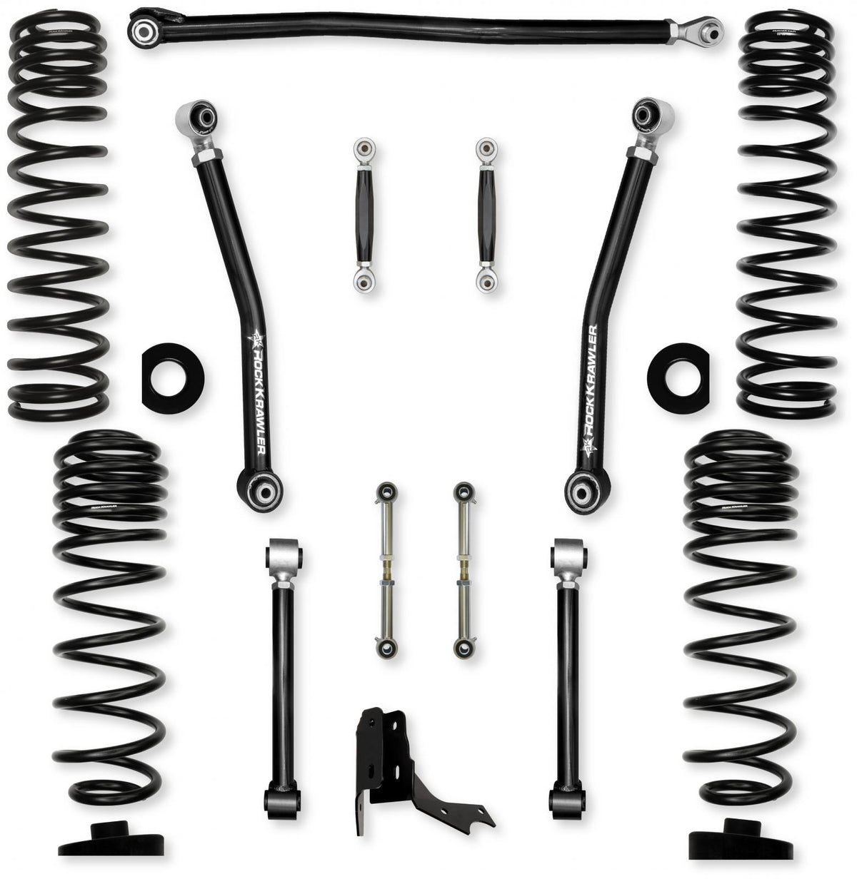 3.0 Inch Overland No Limits Mid-Arm Suspension System for Jeep Gladiator JT Diesel Models With No Shocks Rock Krawler