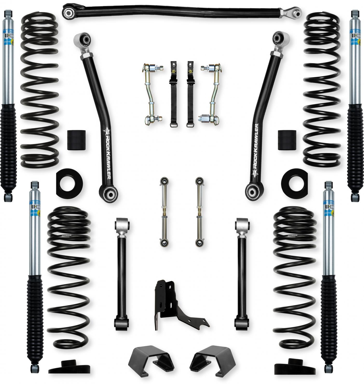 3.0 Inch Overland Mid-Arm Suspension System for Jeep Gladiator JT Diesel Models With Bilstein Shocks Rock Krawler