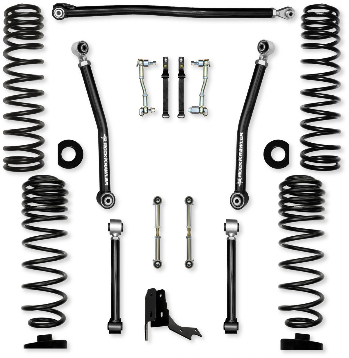 3.0 Inch Overland Mid-Arm Suspension System for Jeep Gladiator JT Gas Models With No Shocks Rock Krawler