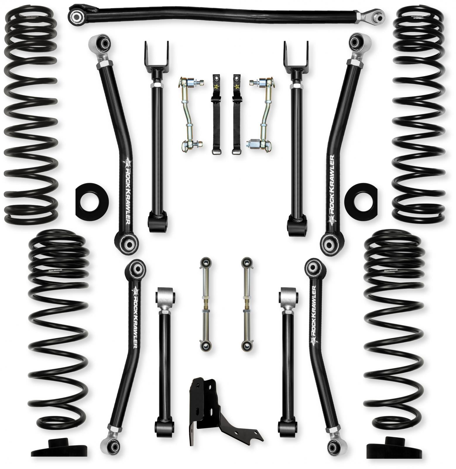 3.0 Inch Overland X Mid-Arm Suspension System for Jeep Gladiator JT Diesel Models With No Shocks Rock Krawler