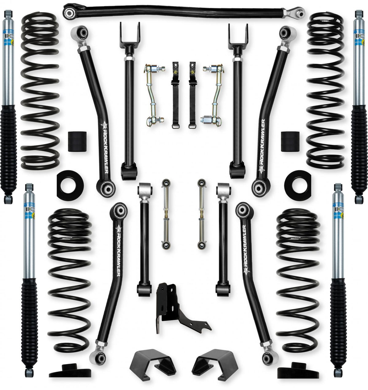 3.0 Inch Overland X Mid-Arm Suspension System for Jeep Gladiator JT Diesel Models With Bilstein Shocks Rock Krawler