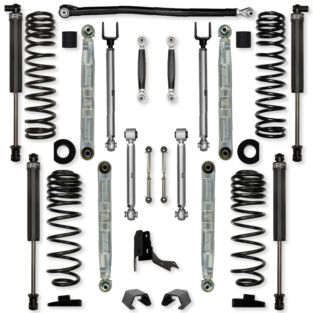 3.0 Inch X-Factor Pro Elite No Limits Mid-Arm Suspension System for Jeep Gladiator JT Rubicon Diesel Models With IFP Shocks Rock Krawler