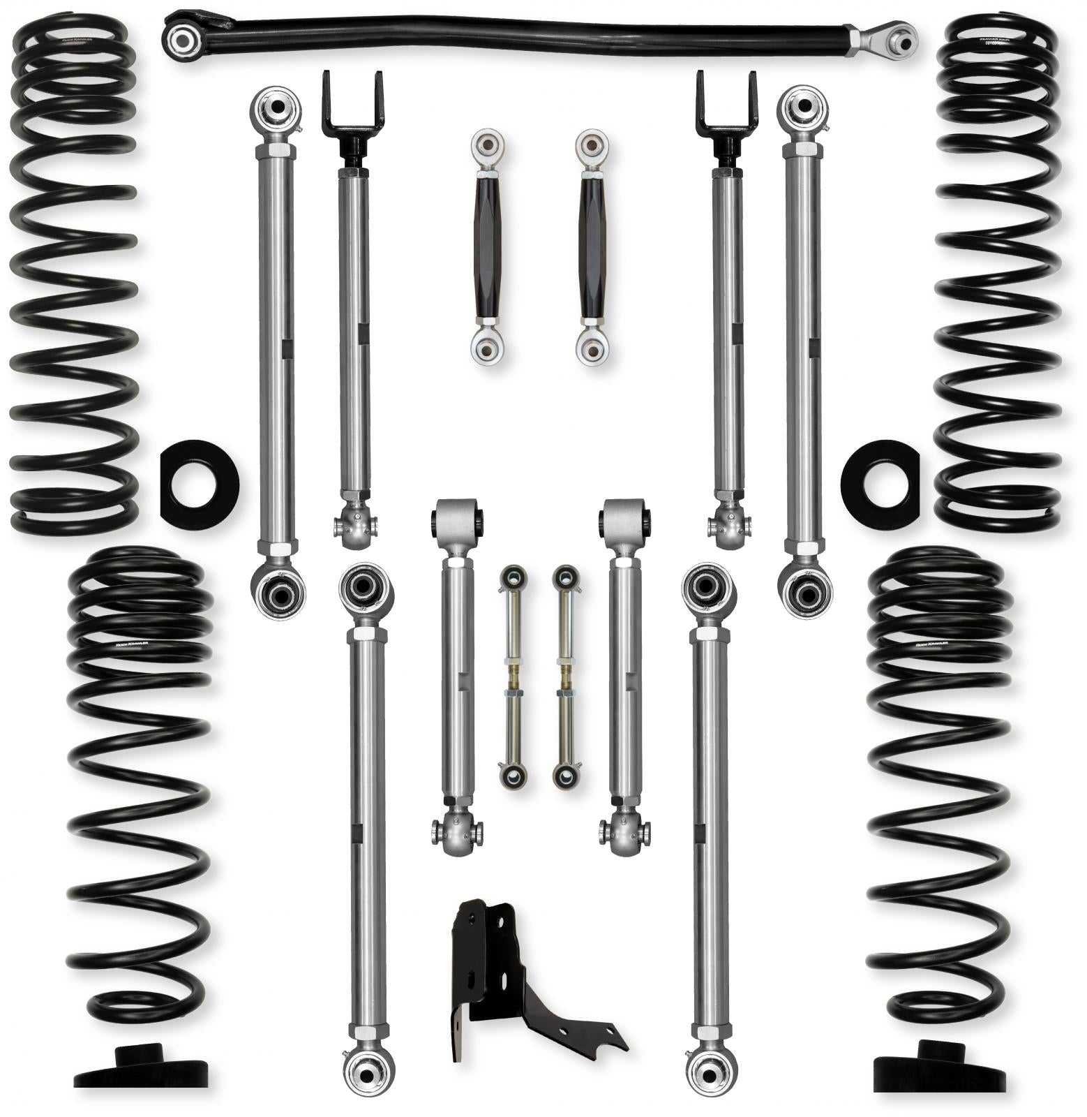 3.0 Inch X-Factor PRO No Limits Mid-Arm Suspension System for Jeep Gladiator JT Rubicon Diesel Models With No Shocks Rock Krawler