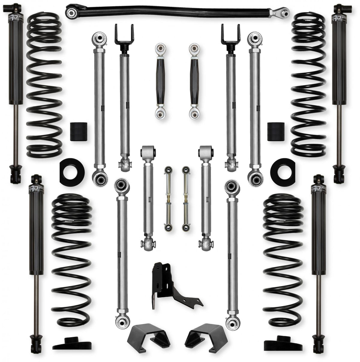 3.0 Inch X-Factor PRO No Limits Mid-Arm Suspension System for Jeep Gladiator JT Rubicon Diesel Models With IFP Shocks Rock Krawler