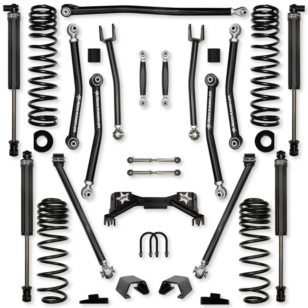 3.0 Inch Pro X No Limits Mid-Arm Suspension System for Jeep Gladiator JT Gas Models With IFP Shocks Rock Krawler