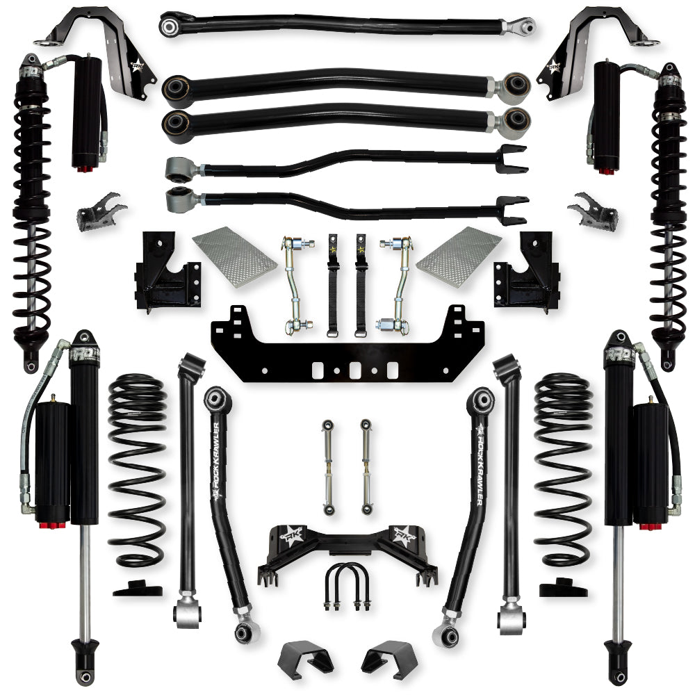 3.0 Inch Silverback Coilover Long-Arm Suspension System for Jeep Gladiator JT Gas Models Comp System Stage 2 Rock Krawler