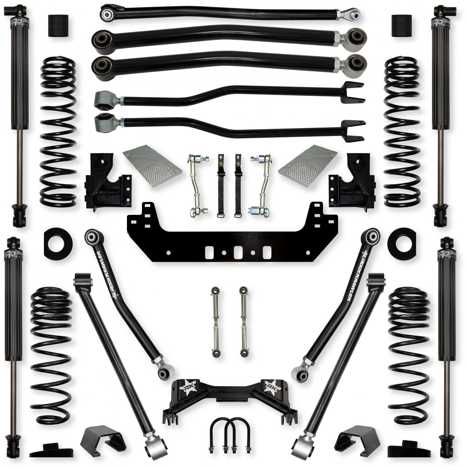 3.0 Inch Silverback Long-Arm Suspension System for Jeep Gladiator JT Gas Models With IFP Shocks Rock Krawler