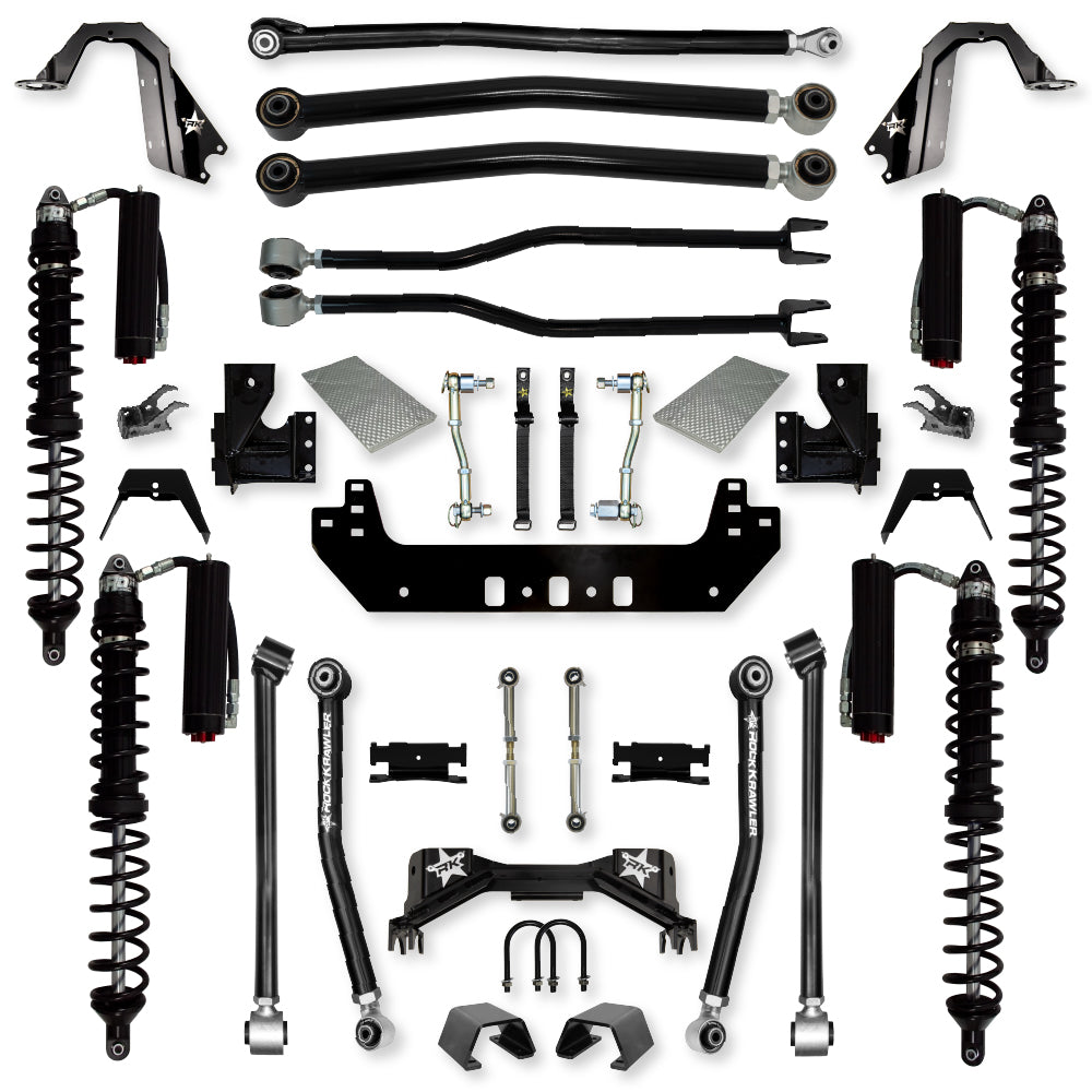 3.0 Inch Silverback Coilover Long-Arm Suspension System for Jeep Gladiator JT Gas Models Trail Runner System Stage 2 Rock Krawler